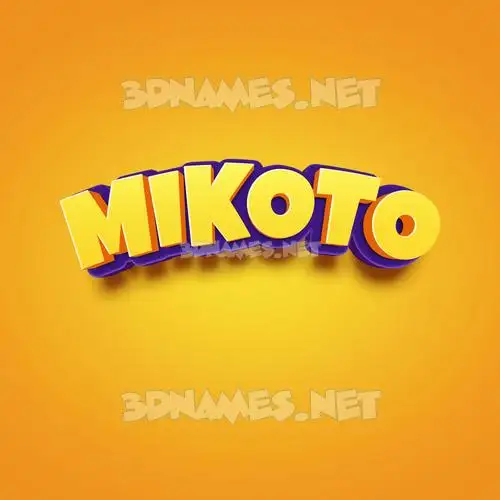 mikoto in Orange Toon style - 3D name wallpaper mikoto in Orange Toon style - 3D name wallpaper