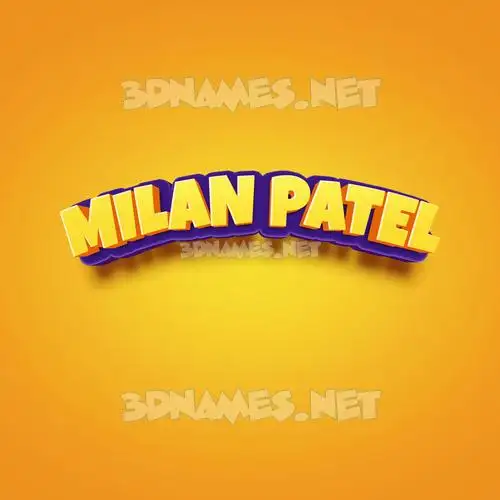 milan patel in Orange Toon style - 3D name wallpaper milan patel in Orange Toon style - 3D name wallpaper