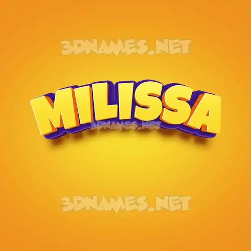 milissa in Orange Toon style - 3D name wallpaper milissa in Orange Toon style - 3D name wallpaper
