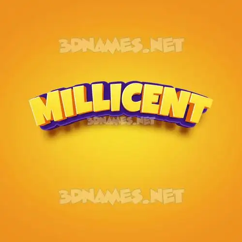 millicent in Orange Toon style - 3D name wallpaper millicent in Orange Toon style - 3D name wallpaper