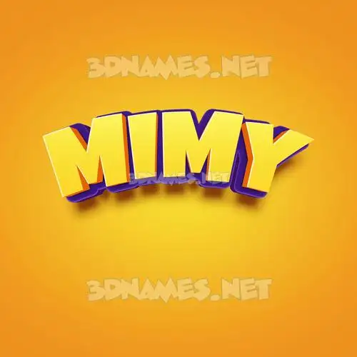 mimy in Orange Toon style - 3D name wallpaper mimy in Orange Toon style - 3D name wallpaper