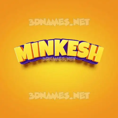 minkesh in Orange Toon style - 3D name wallpaper minkesh in Orange Toon style - 3D name wallpaper
