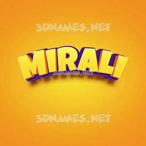 mirali in Orange Toon style - 3D name wallpaper mirali in Orange Toon style - 3D name wallpaper