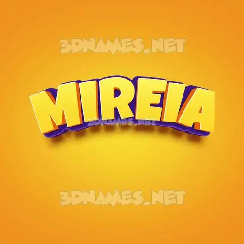 mireia in Orange Toon style - 3D name wallpaper mireia in Orange Toon style - 3D name wallpaper