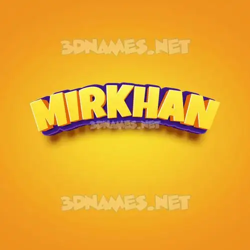 mirkhan in Orange Toon style - 3D name wallpaper mirkhan in Orange Toon style - 3D name wallpaper