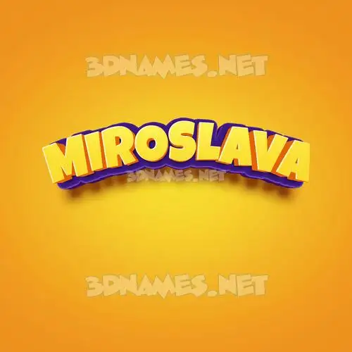 miroslava in Orange Toon style - 3D name wallpaper miroslava in Orange Toon style - 3D name wallpaper