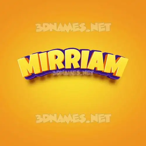 mirriam in Orange Toon style - 3D name wallpaper mirriam in Orange Toon style - 3D name wallpaper