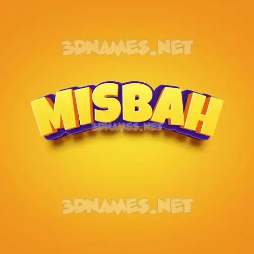misbah in Orange Toon style - 3D name wallpaper misbah in Orange Toon style - 3D name wallpaper
