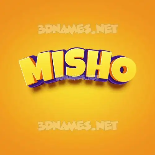 misho in Orange Toon style - 3D name wallpaper misho in Orange Toon style - 3D name wallpaper
