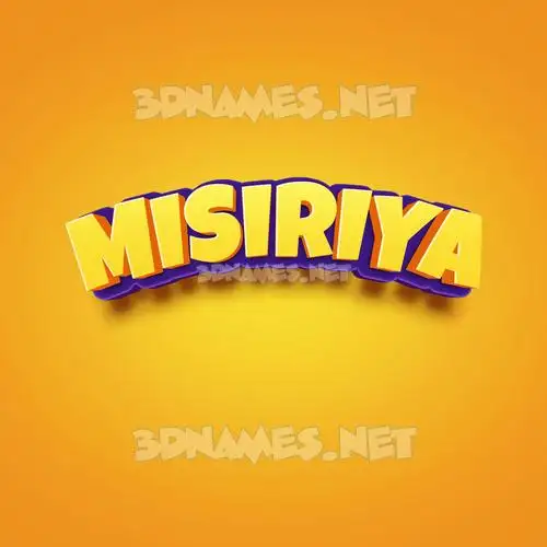 misiriya in Orange Toon style - 3D name wallpaper misiriya in Orange Toon style - 3D name wallpaper