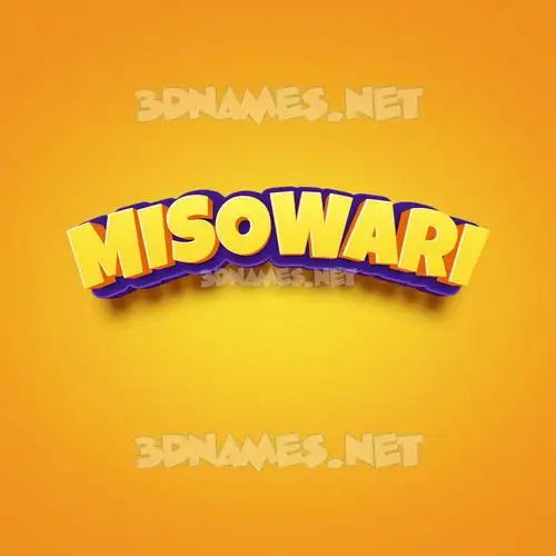 misowari in Orange Toon style - 3D name wallpaper misowari in Orange Toon style - 3D name wallpaper