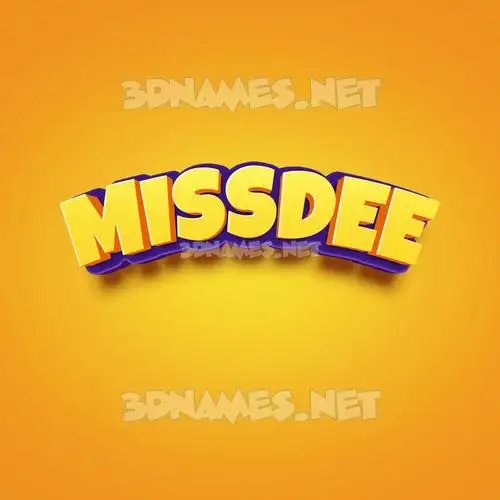 missdee in Orange Toon style - 3D name wallpaper missdee in Orange Toon style - 3D name wallpaper