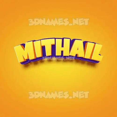 mithail in Orange Toon style - 3D name wallpaper mithail in Orange Toon style - 3D name wallpaper