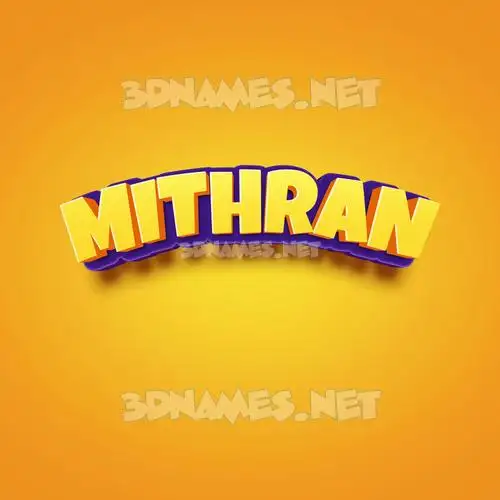 mithran in Orange Toon style - 3D name wallpaper mithran in Orange Toon style - 3D name wallpaper