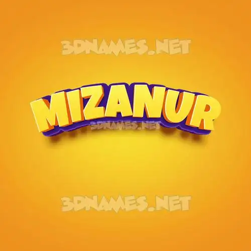 mizanur in Orange Toon style - 3D name wallpaper mizanur in Orange Toon style - 3D name wallpaper
