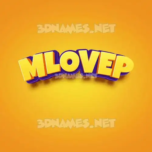 mlovep in Orange Toon style - 3D name wallpaper mlovep in Orange Toon style - 3D name wallpaper