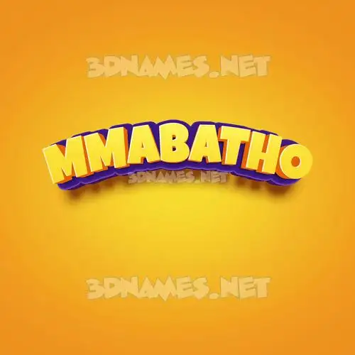 mmabatho in Orange Toon style - 3D name wallpaper mmabatho in Orange Toon style - 3D name wallpaper