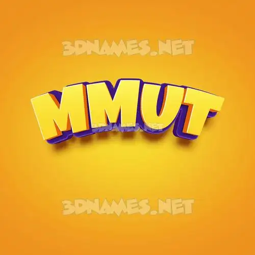 mmut in Orange Toon style - 3D name wallpaper mmut in Orange Toon style - 3D name wallpaper