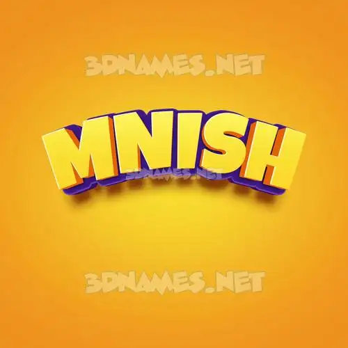 mnish in Orange Toon style - 3D name wallpaper mnish in Orange Toon style - 3D name wallpaper