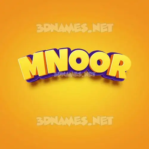 mnoor in Orange Toon style - 3D name wallpaper mnoor in Orange Toon style - 3D name wallpaper