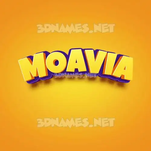 moavia in Orange Toon style - 3D name wallpaper moavia in Orange Toon style - 3D name wallpaper
