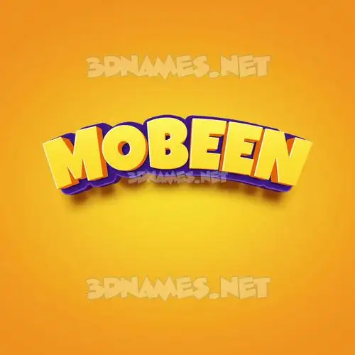 mobeen in Orange Toon style - 3D name wallpaper mobeen in Orange Toon style - 3D name wallpaper