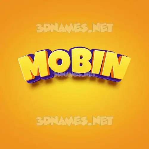 mobin in Orange Toon style - 3D name wallpaper mobin in Orange Toon style - 3D name wallpaper