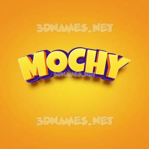 mochy in Orange Toon style - 3D name wallpaper mochy in Orange Toon style - 3D name wallpaper