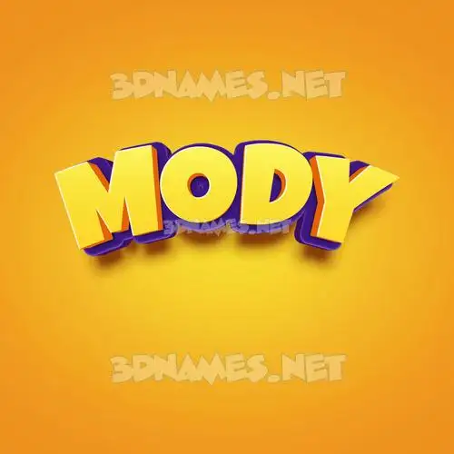 mody in Orange Toon style - 3D name wallpaper mody in Orange Toon style - 3D name wallpaper