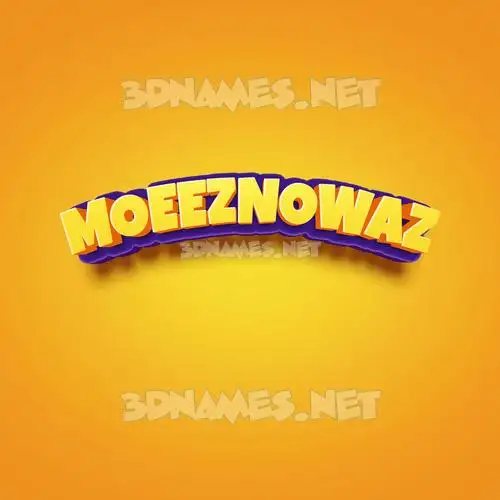 moeeznowaz in Orange Toon style - 3D name wallpaper moeeznowaz in Orange Toon style - 3D name wallpaper