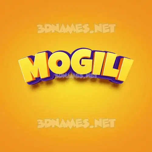 mogili in Orange Toon style - 3D name wallpaper mogili in Orange Toon style - 3D name wallpaper