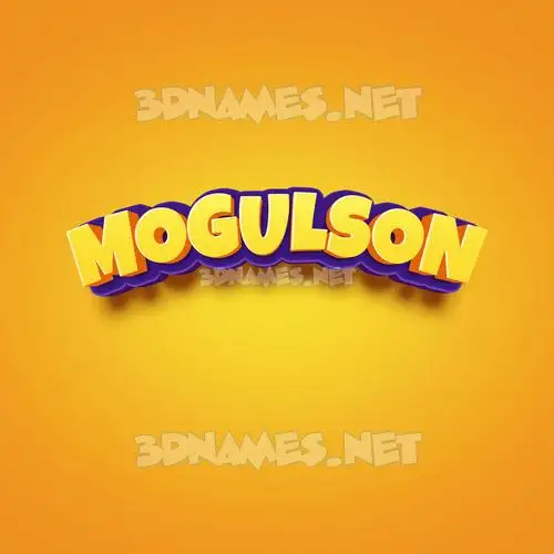 mogulson in Orange Toon style - 3D name wallpaper mogulson in Orange Toon style - 3D name wallpaper