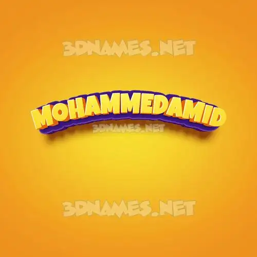 mohammedamid in Orange Toon style - 3D name wallpaper mohammedamid in Orange Toon style - 3D name wallpaper