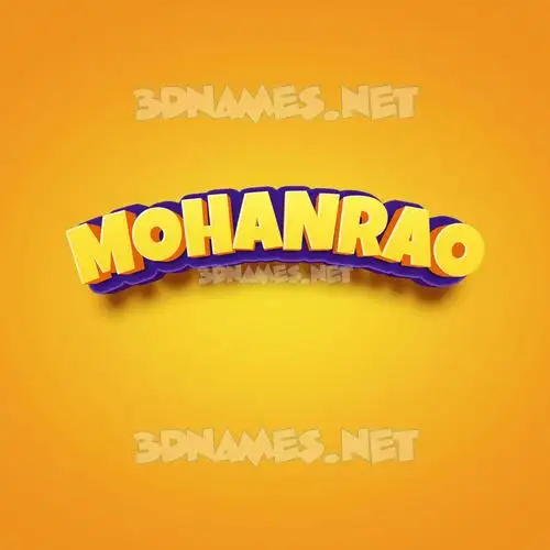 mohanrao in Orange Toon style - 3D name wallpaper mohanrao in Orange Toon style - 3D name wallpaper