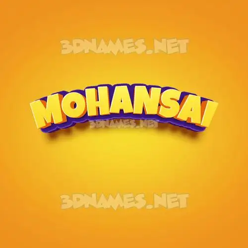 mohansai in Orange Toon style - 3D name wallpaper mohansai in Orange Toon style - 3D name wallpaper