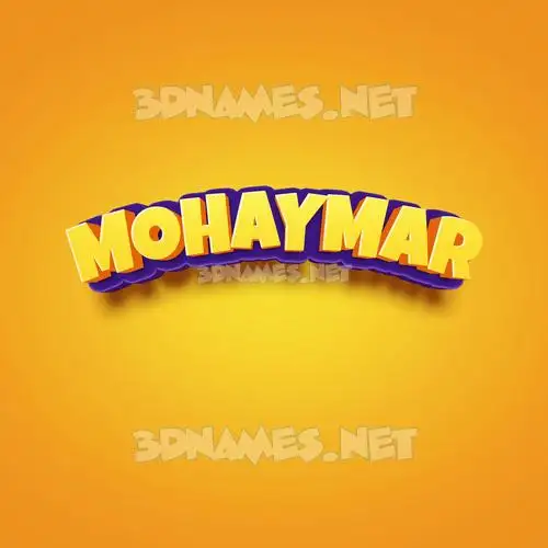 mohaymar in Orange Toon style - 3D name wallpaper mohaymar in Orange Toon style - 3D name wallpaper