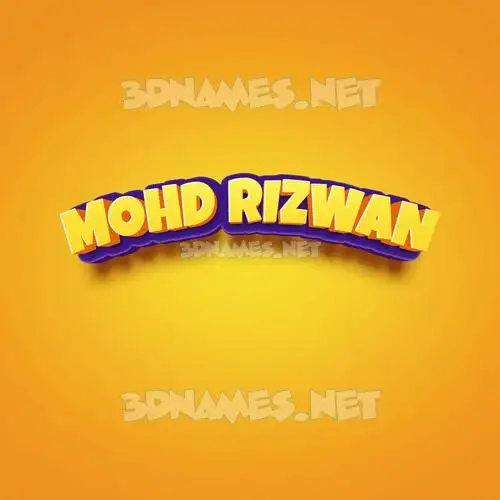 mohd rizwan in Orange Toon style - 3D name wallpaper mohd rizwan in Orange Toon style - 3D name wallpaper