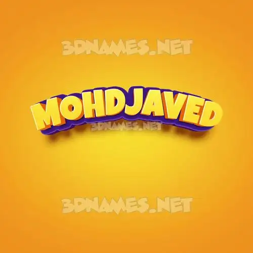mohdjaved in Orange Toon style - 3D name wallpaper mohdjaved in Orange Toon style - 3D name wallpaper