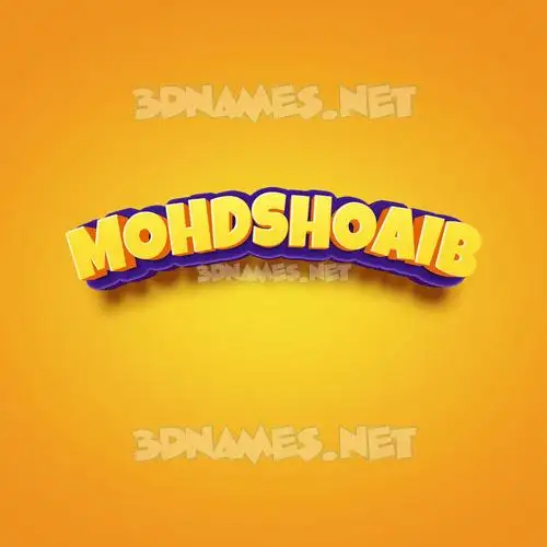 mohdshoaib in Orange Toon style - 3D name wallpaper mohdshoaib in Orange Toon style - 3D name wallpaper