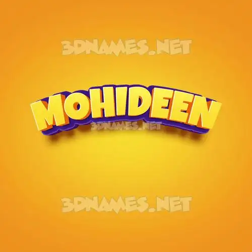 mohideen in Orange Toon style - 3D name wallpaper mohideen in Orange Toon style - 3D name wallpaper