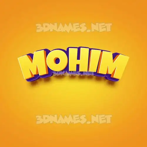 mohim in Orange Toon style - 3D name wallpaper mohim in Orange Toon style - 3D name wallpaper