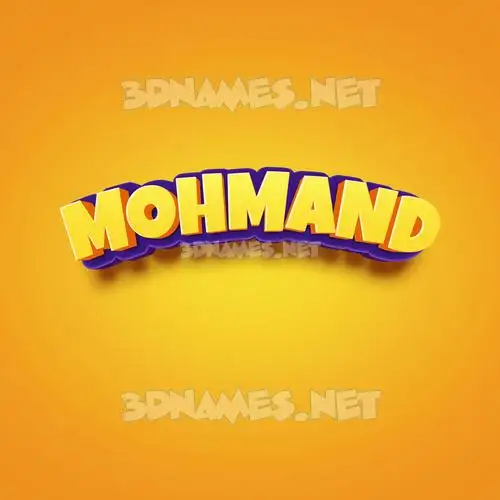 mohmand in Orange Toon style - 3D name wallpaper mohmand in Orange Toon style - 3D name wallpaper