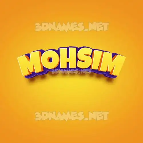 mohsim in Orange Toon style - 3D name wallpaper mohsim in Orange Toon style - 3D name wallpaper