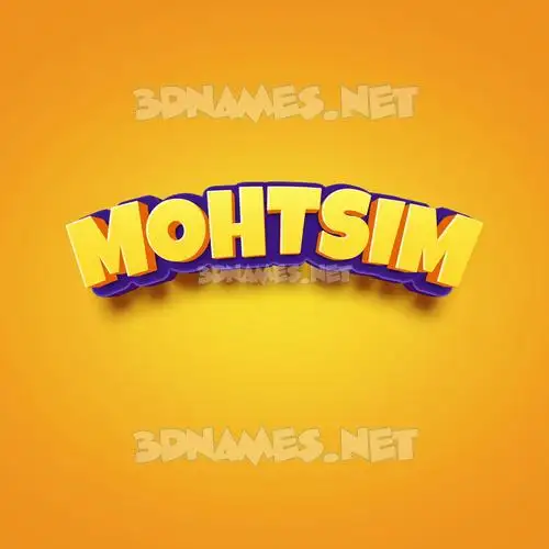 mohtsim in Orange Toon style - 3D name wallpaper mohtsim in Orange Toon style - 3D name wallpaper