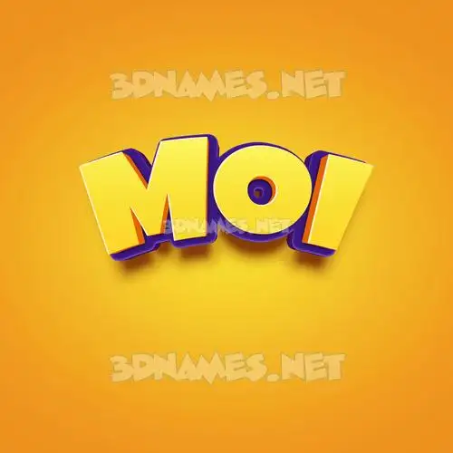 moi in Orange Toon style - 3D name wallpaper moi in Orange Toon style - 3D name wallpaper