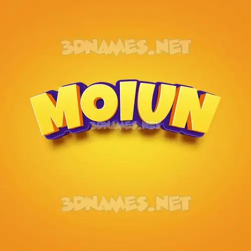 moiun in Orange Toon style - 3D name wallpaper moiun in Orange Toon style - 3D name wallpaper