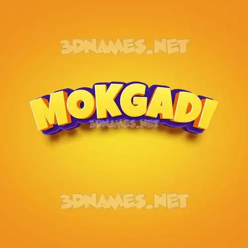 mokgadi in Orange Toon style - 3D name wallpaper mokgadi in Orange Toon style - 3D name wallpaper