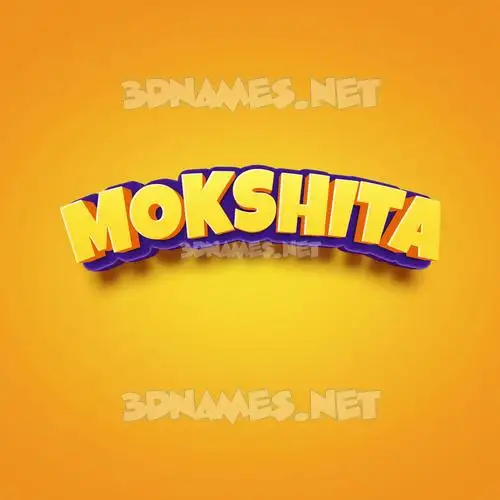 mokshita in Orange Toon style - 3D name wallpaper mokshita in Orange Toon style - 3D name wallpaper