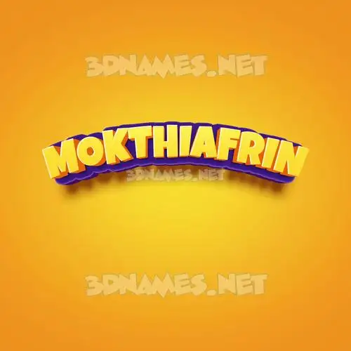 mokthiafrin in Orange Toon style - 3D name wallpaper mokthiafrin in Orange Toon style - 3D name wallpaper