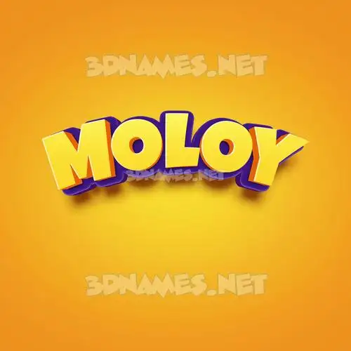 moloy in Orange Toon style - 3D name wallpaper moloy in Orange Toon style - 3D name wallpaper